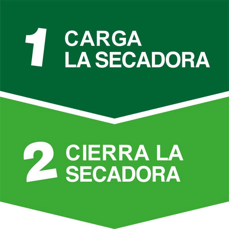 Pasos 1 y 2 para poner una secadora